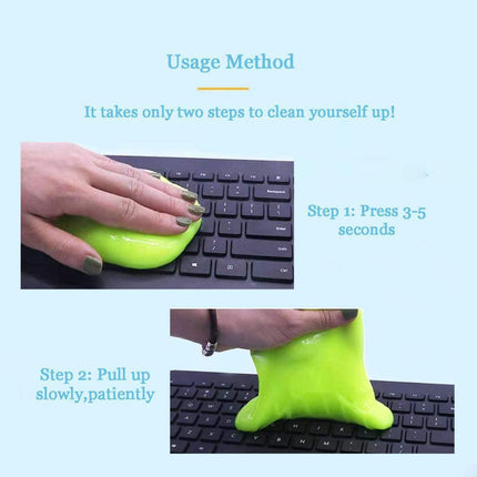 Dust Dirt Cleaning Super Clean Car Laptop Keyboard Home Cleaner - Yellow.