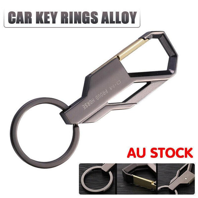 Stylish Metal Car Key Rings Alloy Chain Heavy Duty Gift Keyring Keychain Holder.