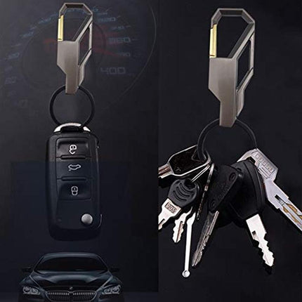Stylish Metal Car Key Rings Alloy Chain Heavy Duty Gift Keyring Keychain Holder.