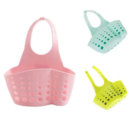 2PCS Kitchen Drain Holder Sponge Sink Storage Rack Basket Organizer Shelf Bathroom - Green.