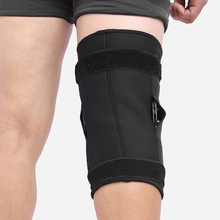 Adjustable Double Metal And Hinged Knee Brace Support Protection Arthritis Sport - L.