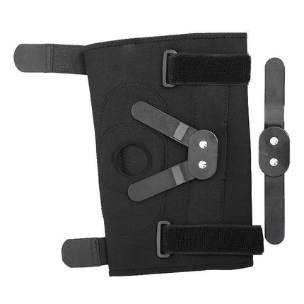 Adjustable Double Metal And Hinged Knee Brace Support Protection Arthritis Sport - L.