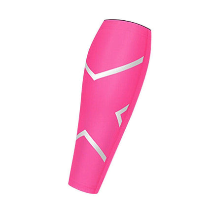 1 Unit Breathable Sports Shin Guards Knee Pads for Cycling Running Football Basketball - Pink / L.