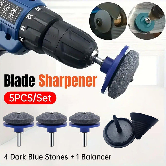 5PCS Lawn Mower Blade Sharpener Wind Powered Balancer Hardware Sharpening Tool.