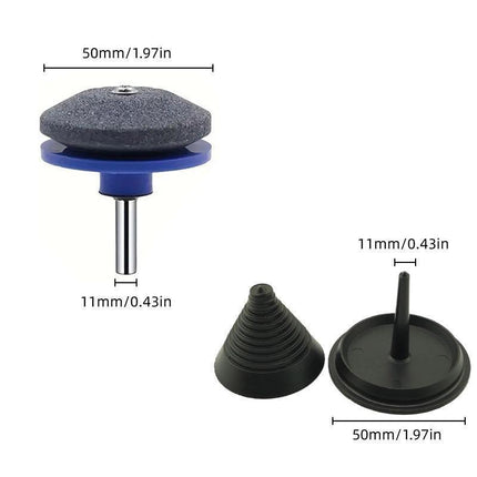 5PCS Lawn Mower Blade Sharpener Wind Powered Balancer Hardware Sharpening Tool.