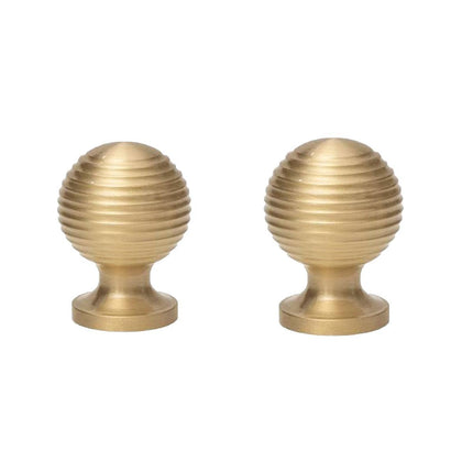 Round Ball Cabinet Handle Single Hole Modern Pull for Drawer Wardrobe Cupboard - 25mm.