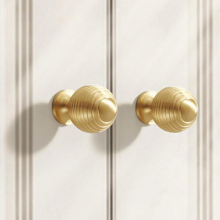 Round Ball Cabinet Handle Single Hole Modern Pull for Drawer Wardrobe Cupboard - 25mm.