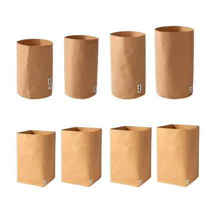 3pcs Washable Kraft Paper Storage Bag for Kitchen Desktop Refrigerator Organizer - M-Square.