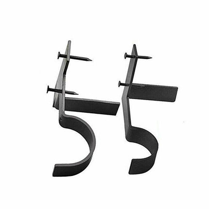 2X Bracket Hang Curtain Rod Holders Single Hook Tap Right Into Window Frame Rod.