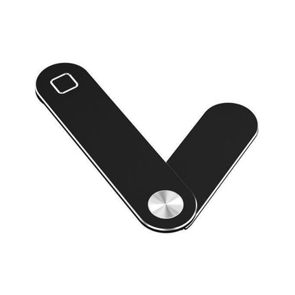 Side Mount Clip Phone Holder for Laptop Adjustable Portable Screen Bracket - Black.