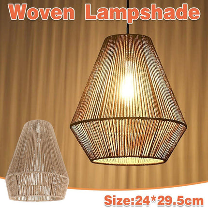 Braided Paper Rope Lampshade Chandelier Hanging Decoration for Lighting Decor.