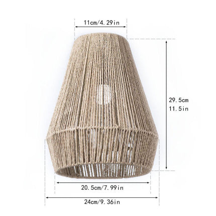 Braided Paper Rope Lampshade Chandelier Hanging Decoration for Lighting Decor.