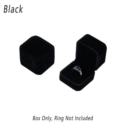 10X Flannel Ring Jewelry Earring Ring Jewelry Boxes Exquisite Gift Organizer - Pink Grey.
