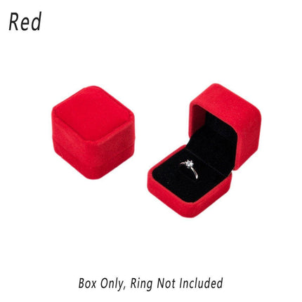 10X Flannel Ring Jewelry Earring Ring Jewelry Boxes Exquisite Gift Organizer - Pink Grey.
