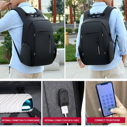 Men Business Bag Laptop Multi Functional Computer Bag Large Capacity Backpack.