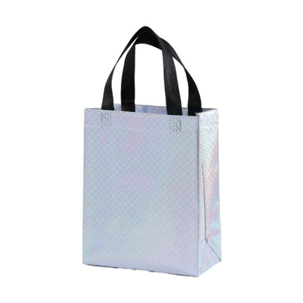 24pcs Laser Non Woven Gift Bags Tote Bags for Party Favor Wedding and Birthday - Rose Red.