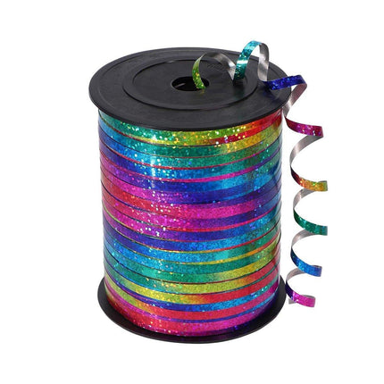 400m Glitter Laser Ribbon for Balloons Birthday Party Banners Pull String Tie.