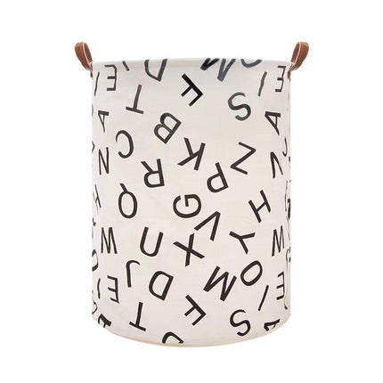 Foldable Laundry Basket Dirty Clothes Hamper Toy Storage Organizer Storage Bin - Black And White Chess.