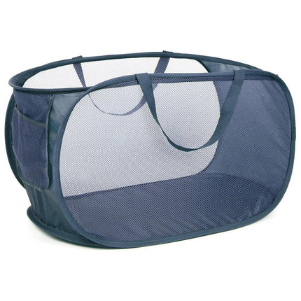 Large Folding Laundry Basket Collapsible Storage Organizer Dirty Clothes Hamper - Pink.