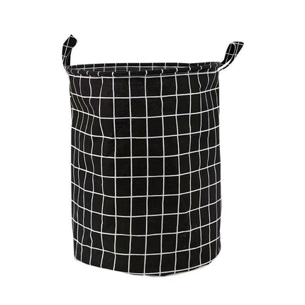 Foldable Laundry Basket Dirty Clothes Hamper Toy Storage Organizer Storage Bin - English Letters.