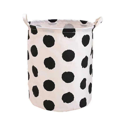 Foldable Laundry Basket Dirty Clothes Hamper Toy Storage Organizer Storage Bin - English Letters.