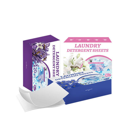 Laundry Tablets Set Portable Cleaning Pods Concentrated for Household Washing - Flax.