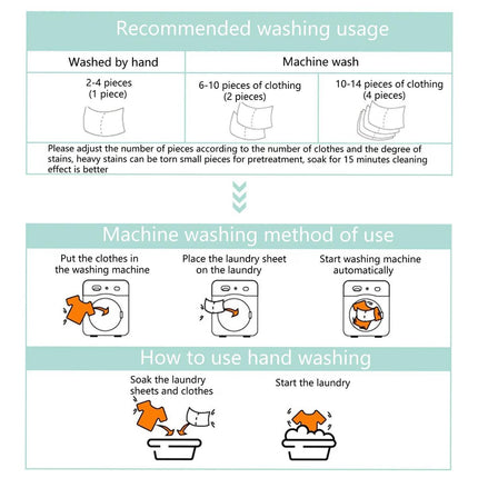 Laundry Tablets Set Portable Cleaning Pods Concentrated for Household Washing - Flax.