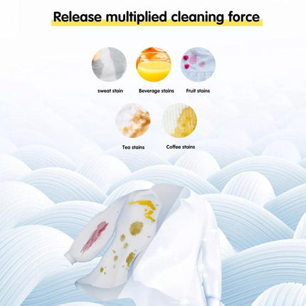 Laundry Tablets Set Portable Cleaning Pods Concentrated for Household Washing - Flax.