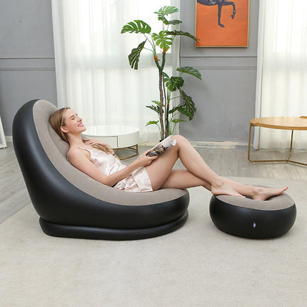 3pcs Inflatable Air Chair Seat Lazy Sofa Lounge Blow Up Ottoman Outdoor Couch.