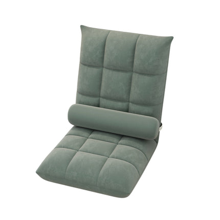 Floor Lounge Sofa Bed Chair with Lumbar Pillow Folding Adjustable Cushion - Pink.