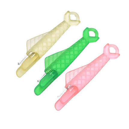 5PCS Plastic Needle Threader Tool for Sewing Machine Quick Lead Garment Sewing - Pink.