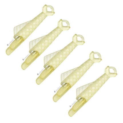 5PCS Plastic Needle Threader Tool for Sewing Machine Quick Lead Garment Sewing - Pink.