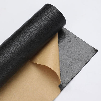 2X Self Adhesive Leather Repair Patches Kit for Sofa Couch Auto Interior Use - Khaki.