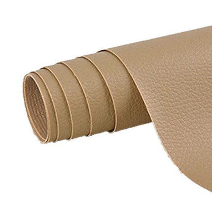 2X Self Adhesive Leather Repair Patches Kit for Sofa Couch Auto Interior Use - Khaki.