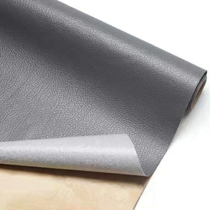 2X Self Adhesive Leather Repair Patches Kit for Sofa Couch Auto Interior Use - Khaki.