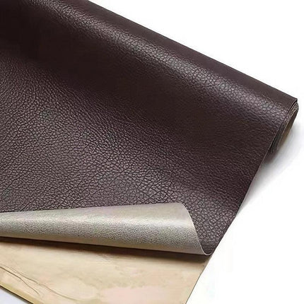 2X Self Adhesive Leather Repair Patches Kit for Sofa Couch Auto Interior Use - Khaki.