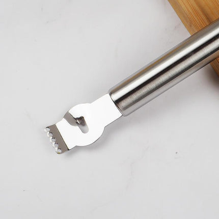 Lemon Zester Grater Knife Tool Stainless Steel with Channel Garnish Citrus Lime - Black.