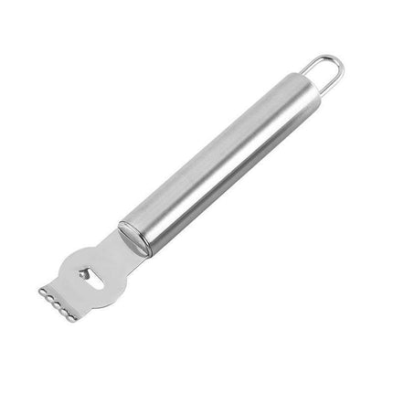 Lemon Zester Grater Knife Tool Stainless Steel with Channel Garnish Citrus Lime - Black.