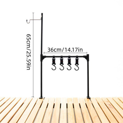 Outdoor Camping Hanging Rack Desktop Shelf Table Side Storage Camping Organizer.