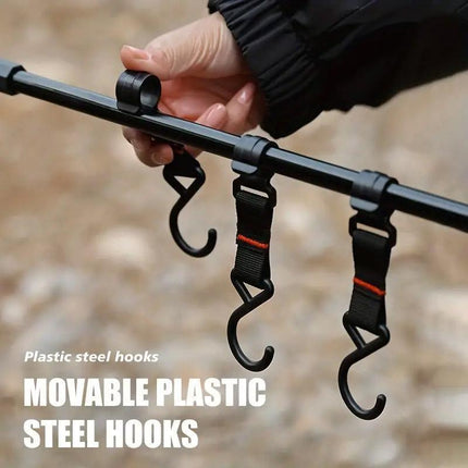Outdoor Camping Hanging Rack Desktop Shelf Table Side Storage Camping Organizer.
