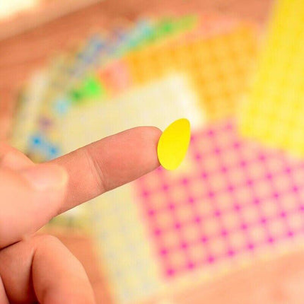 Blue Assorted Sizes Colour Sticker Dots Adhesive Round Labels Circular Spot Scrapbook - 13mm*132 Dots.