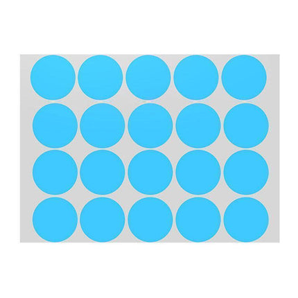 Blue Assorted Sizes Colour Sticker Dots Adhesive Round Labels Circular Spot Scrapbook - 13mm*132 Dots.
