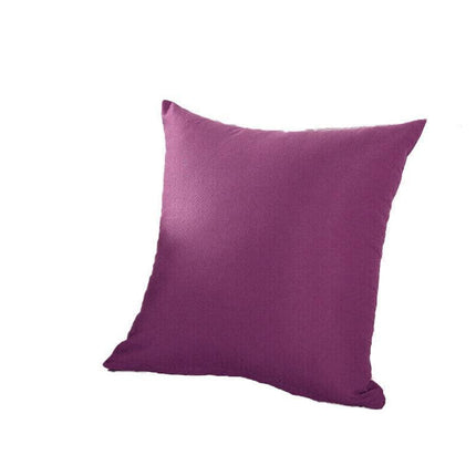 40x40cm Multicoloured Plain Solid Colour Cushion Cover Covers Decorative Pillow Case - Light Purple.