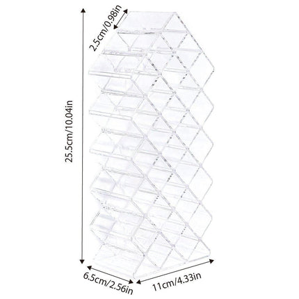 Fish Shaped Vertical Lipstick Storage Display Rack Cosmetic Organizer Holder Box.