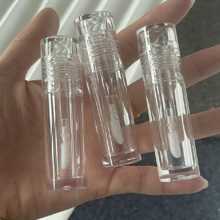 10pcs 3ml Transparent Lip Gloss Tubes Small Capacity Lip Glaze Containers.