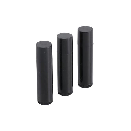 50pcs Lip Glaze Tubes Round Refillable PP Material Lip Balm Containers Red Tube - White.