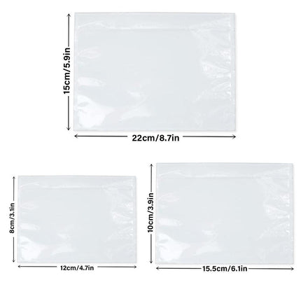 Plastic Bags 100PCS Transparent Zip Lock Clear Resealable Storage Packaging - 8x12cm.