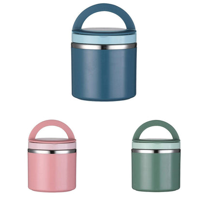 Stainless Steel Insulated Lunch Box Bento Box Thermal Food Container Breakfast - Green.