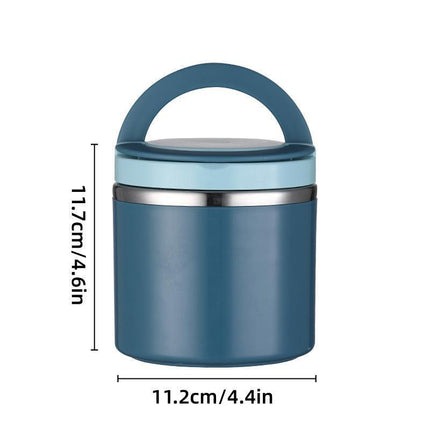 Stainless Steel Insulated Lunch Box Bento Box Thermal Food Container Breakfast - Green.