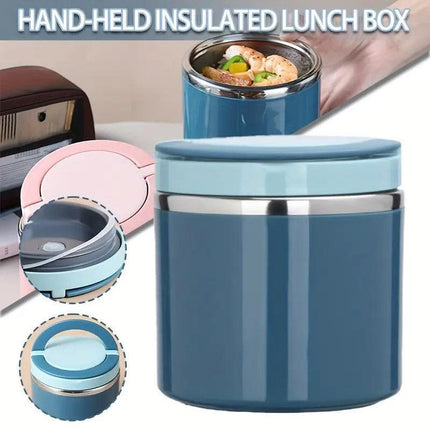 Stainless Steel Insulated Lunch Box Bento Box Thermal Food Container Breakfast - Green.